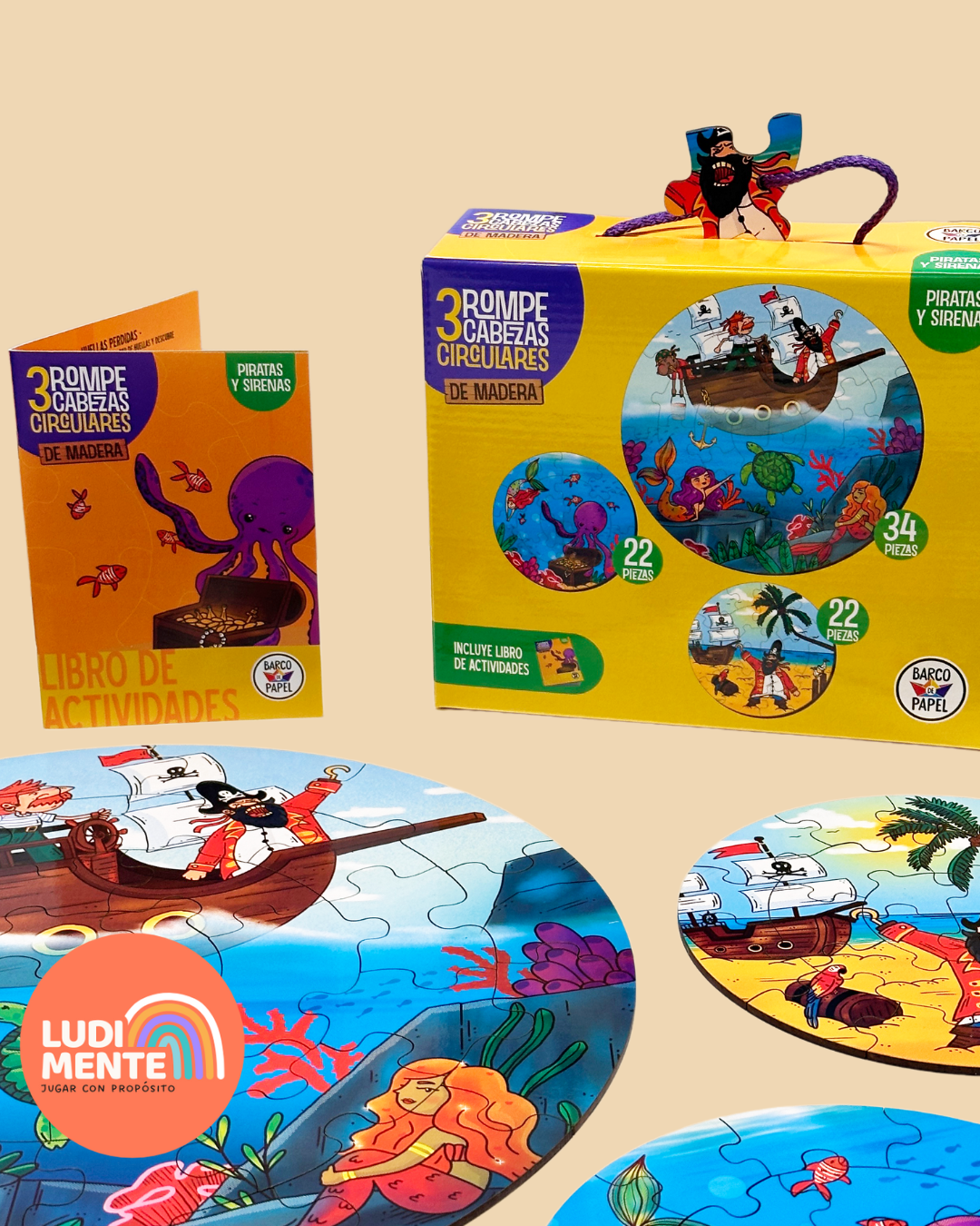 Rompecabezas x3. Piratas y sirenas. - Image 2