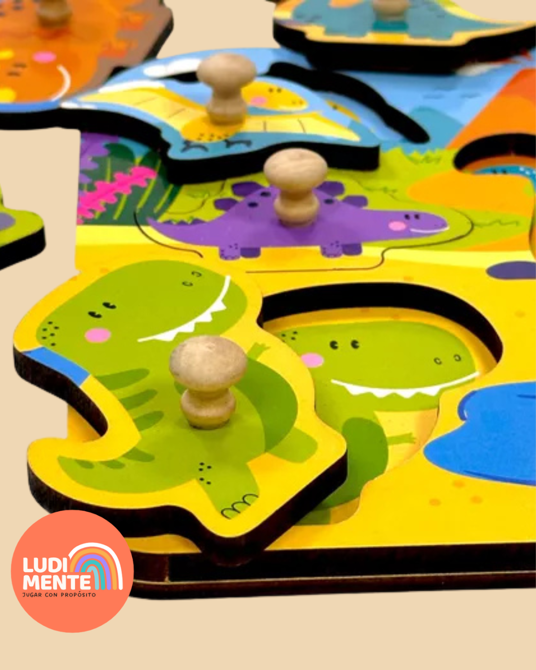 Juego de encastres. Dinosaurios. - Image 2