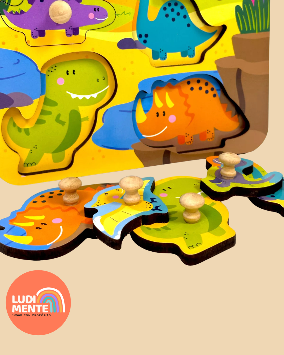 Juego de encastres. Dinosaurios. - Image 3