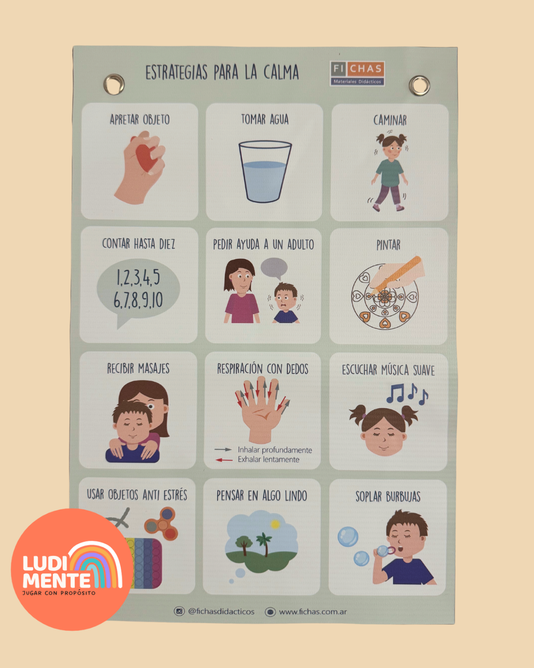 Estrategias para la calma. Para colgar