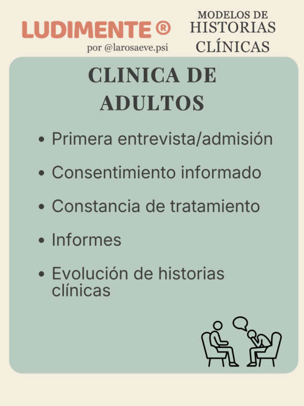 Modelos para clínica. Adultos