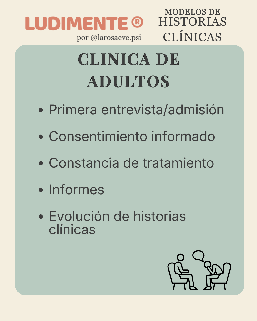 Modelos para clínica. Adultos