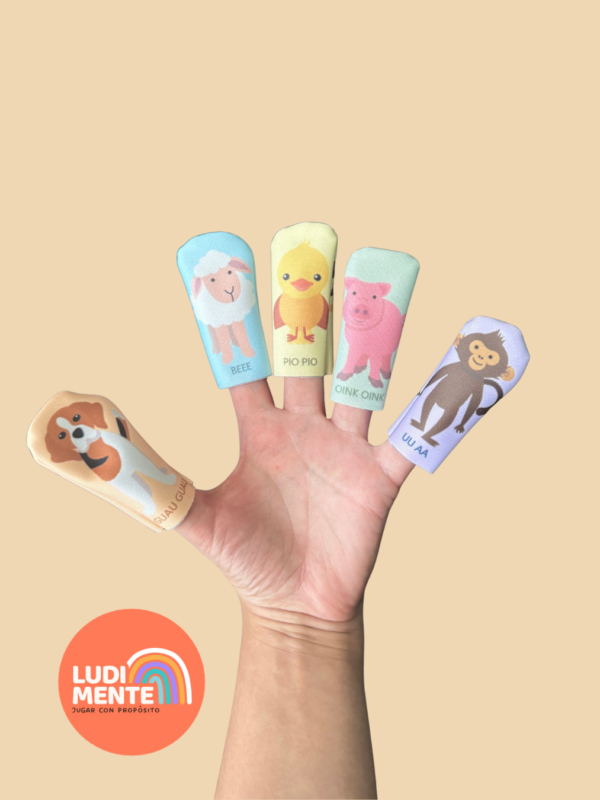 Títeres deditos. Animales