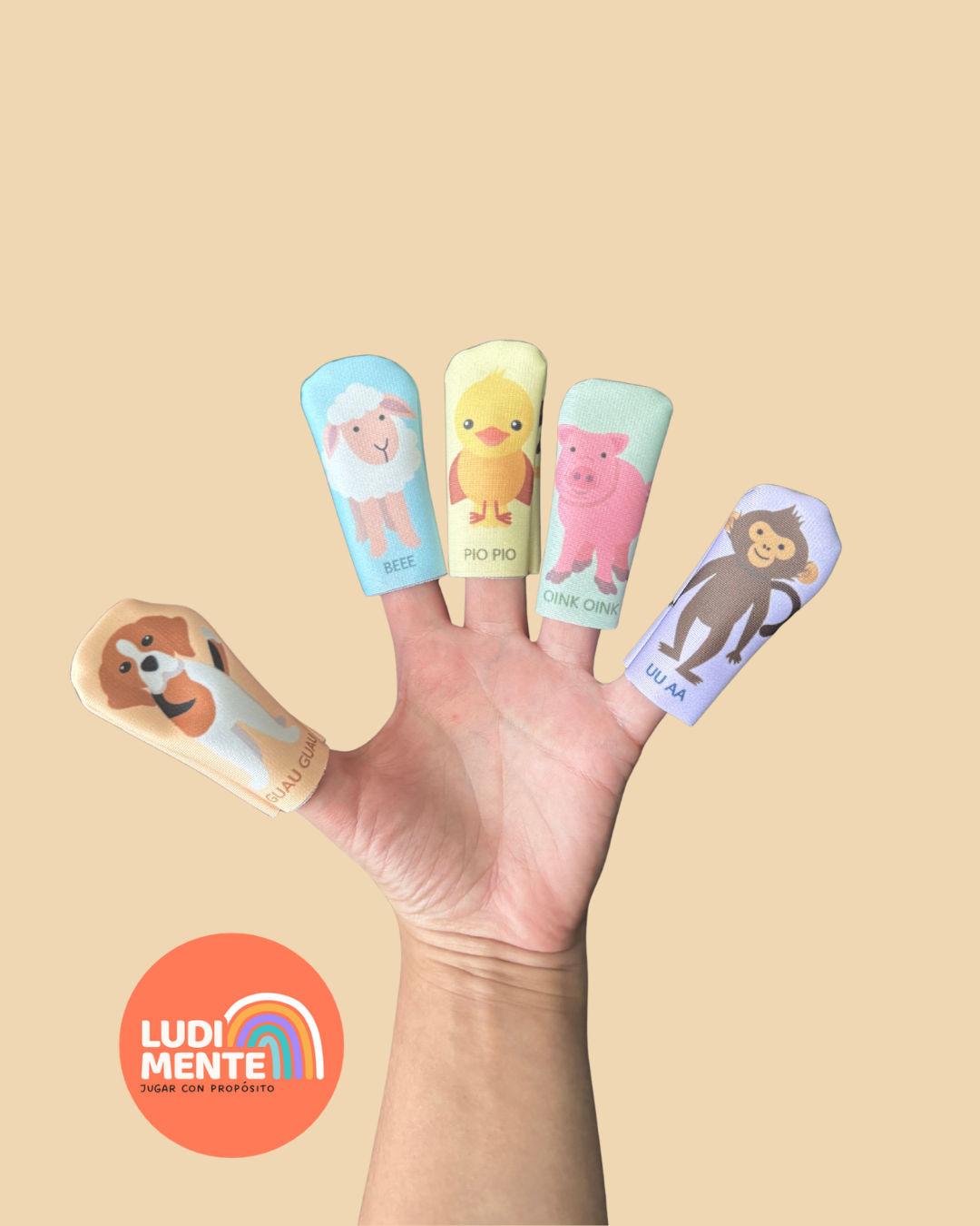 Títeres deditos. Animales